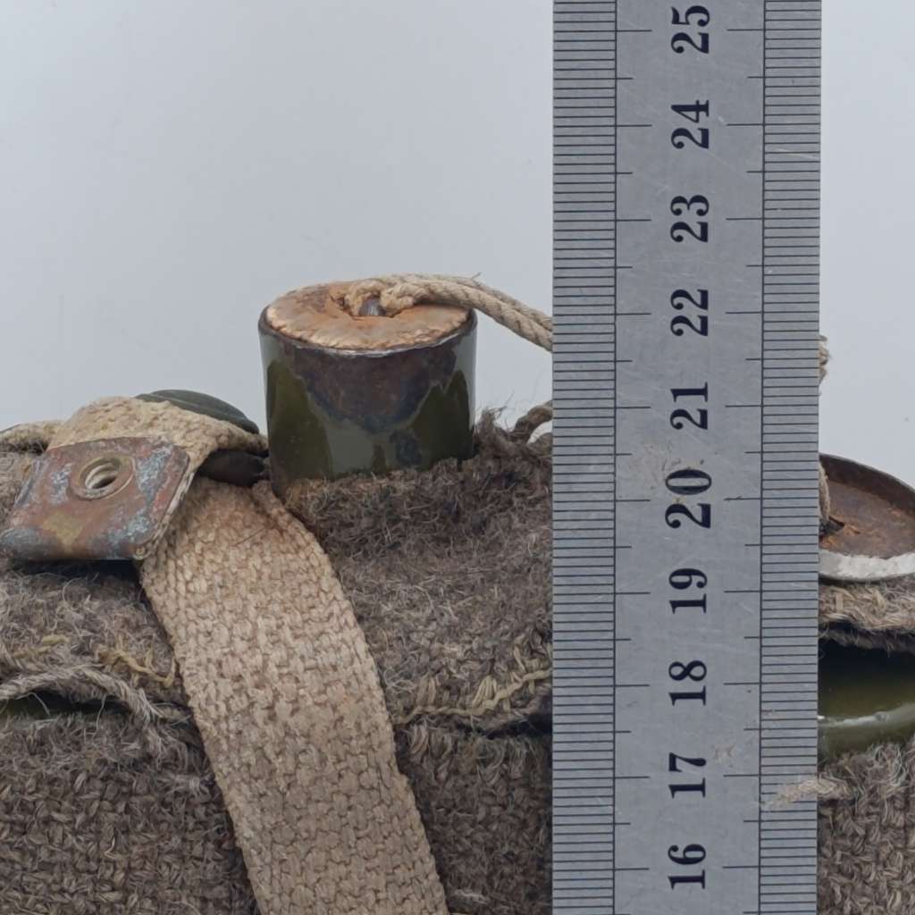 SA Union Defence Force water bottle with felt cover and straps