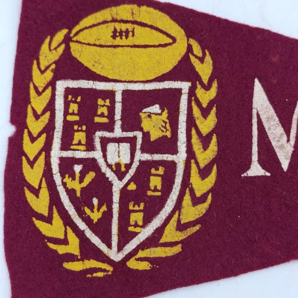Vintage Maties supporters flag with badge