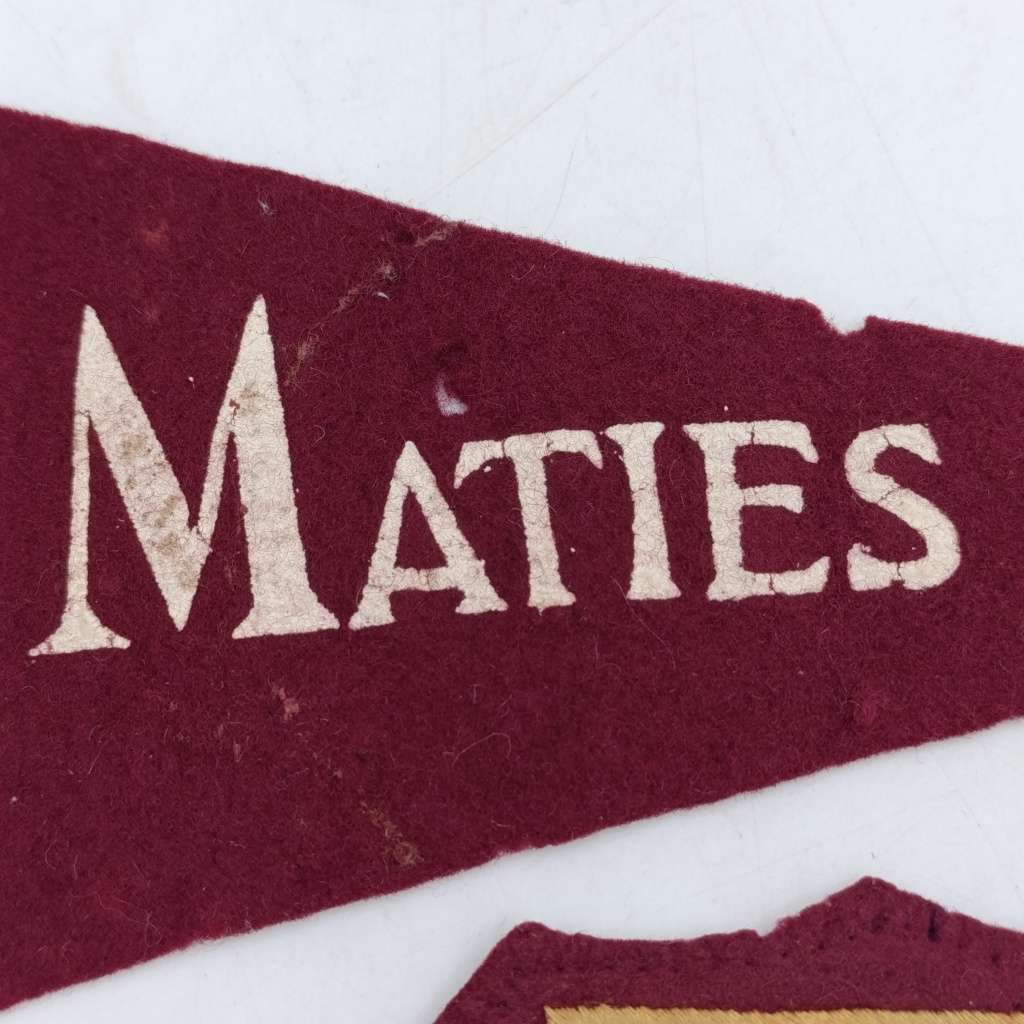 Vintage Maties supporters flag with badge