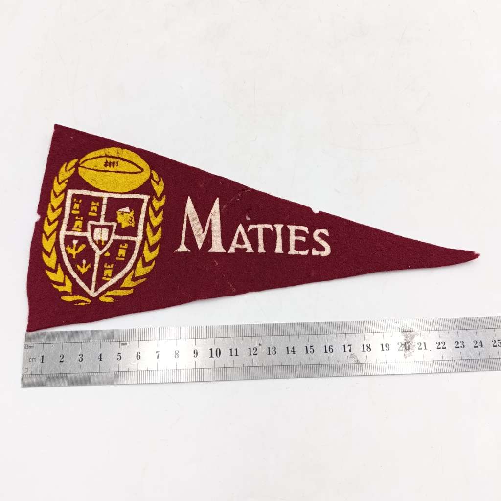 Vintage Maties supporters flag with badge