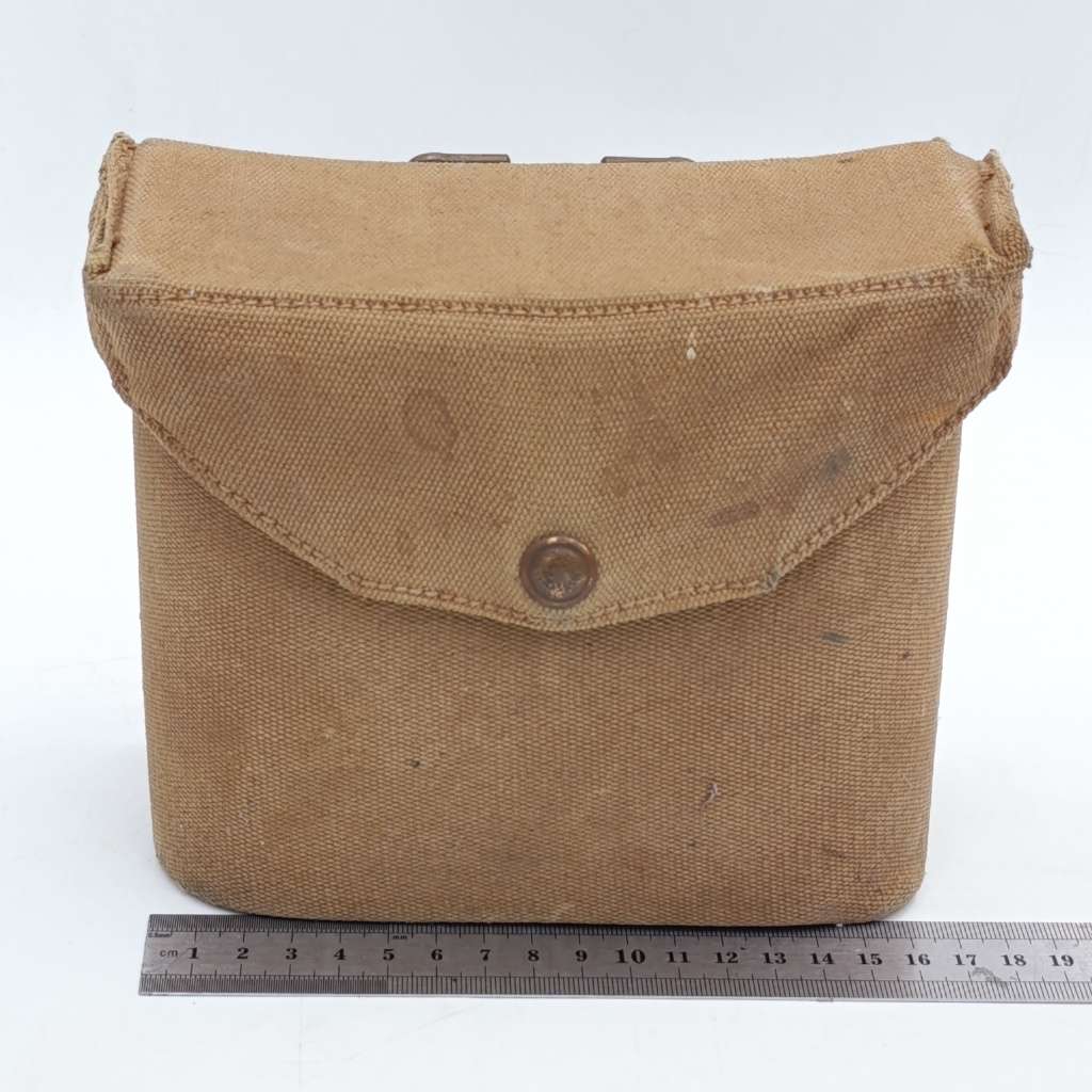 WW2 SA Union Defence force Khaki pouch with binoculars