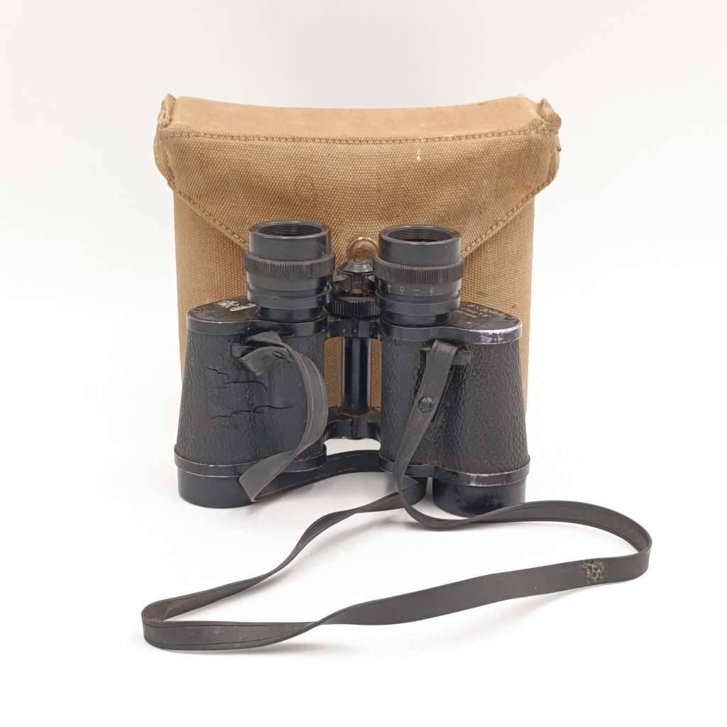 WW2 SA Union Defence force Khaki pouch with binoculars