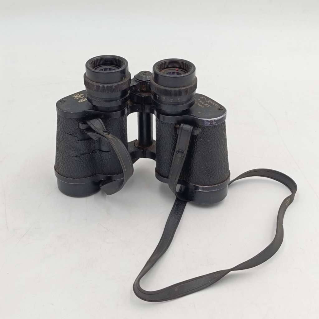 WW2 SA Union Defence force Khaki pouch with binoculars