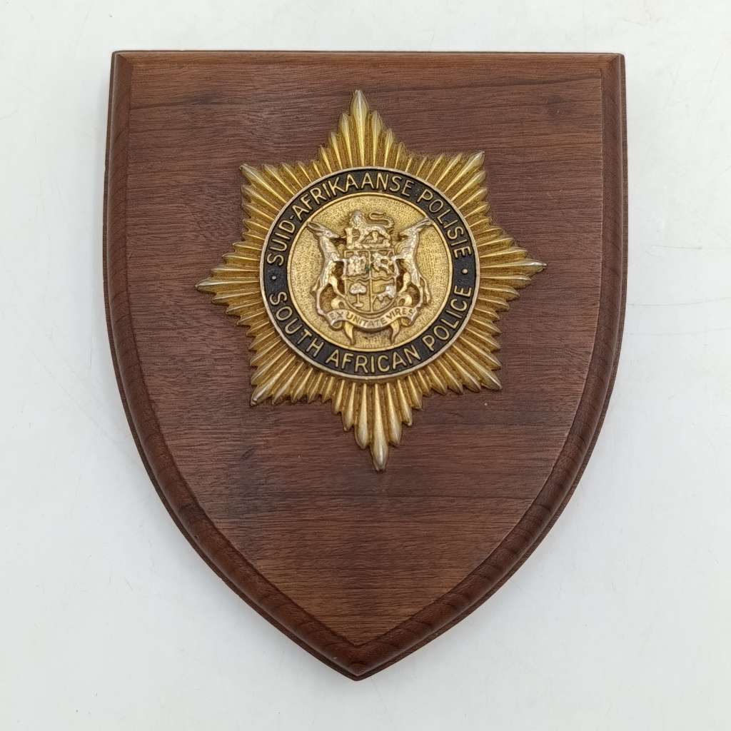 Old South African Police plaque