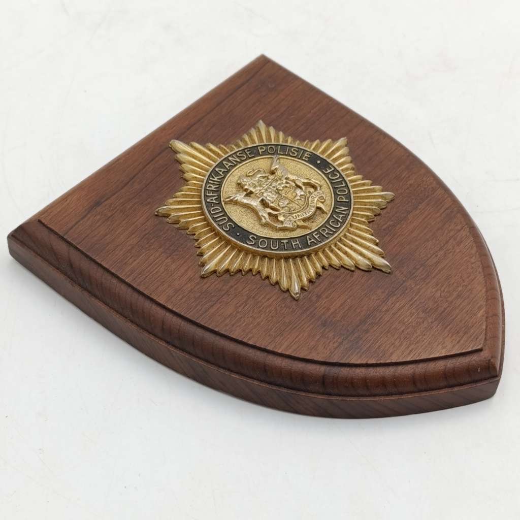 Old South African Police plaque