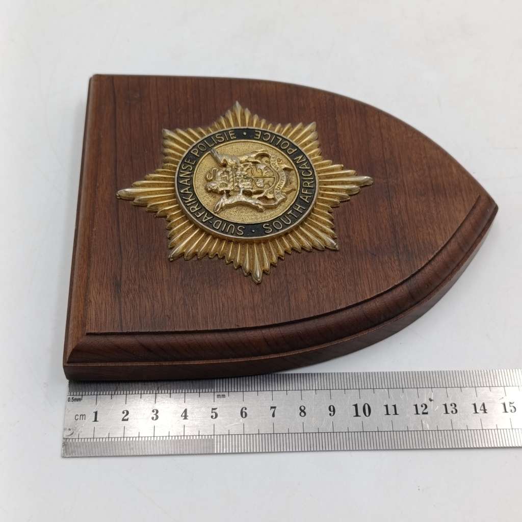 Old South African Police plaque