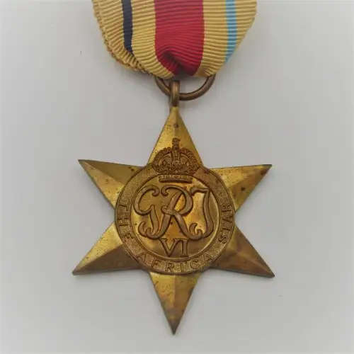 WW2 The Africa Star medal - unnamed version
