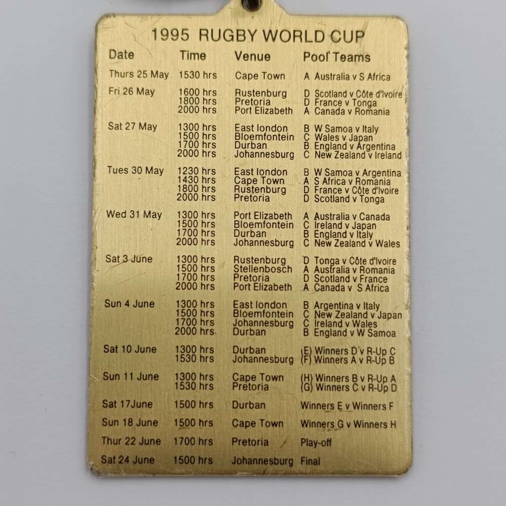 SA Airways 1995 Rugby World cup keyring