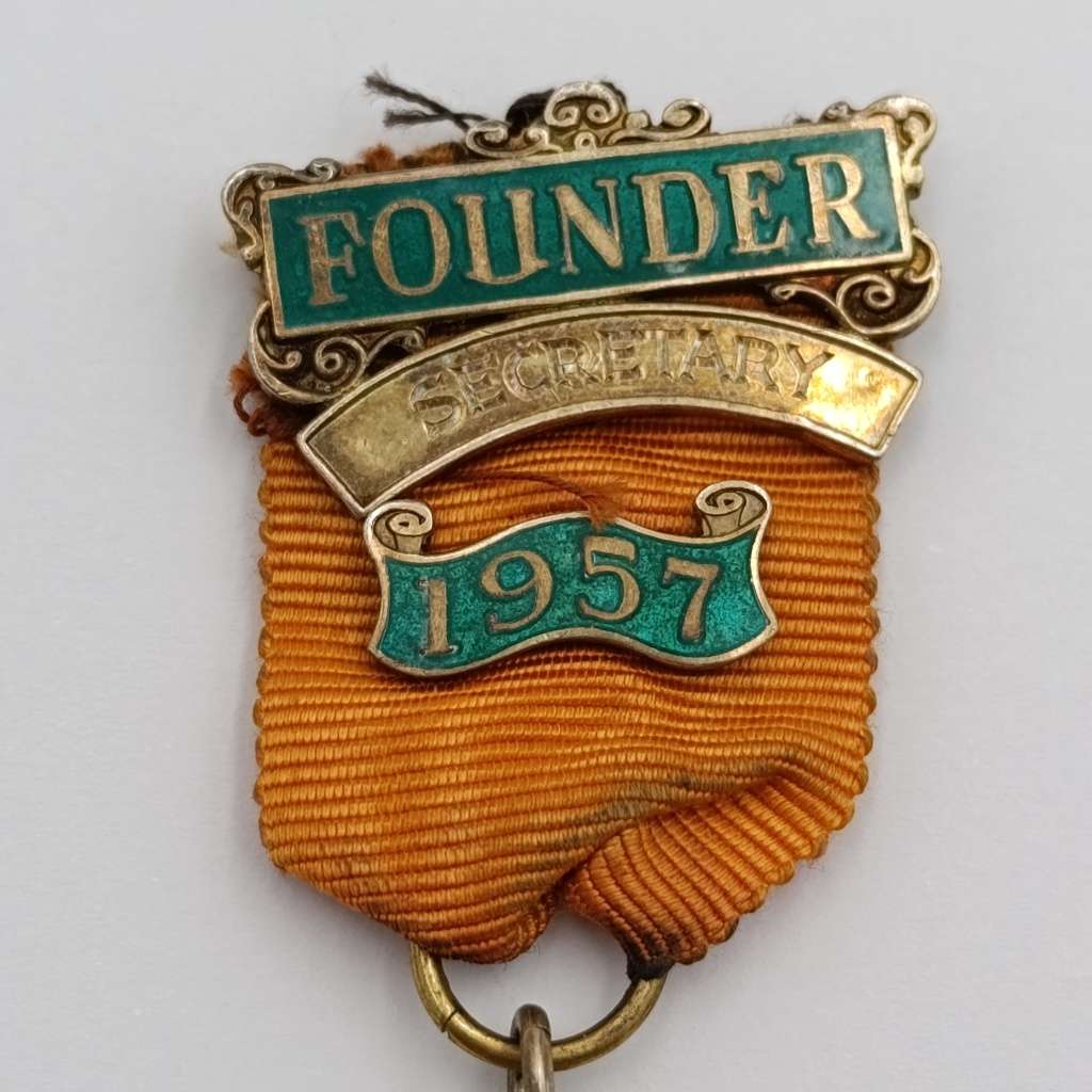 Founder Secretary medal of Bro GPJ Scheepers - Masonic Drommedaris lodge sterling silver medal