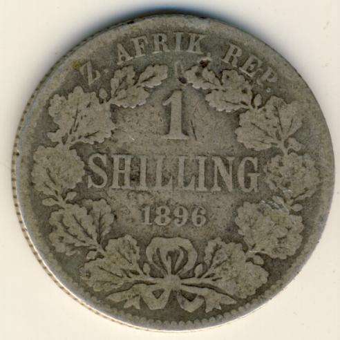 1896 ZAR Kruger One Shilling as per scan(price reduced with R10)