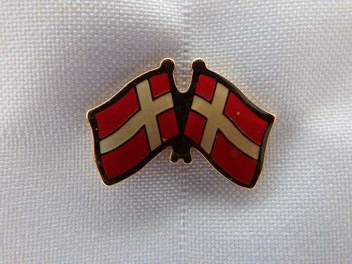Danish flag pin brooch - as per photo