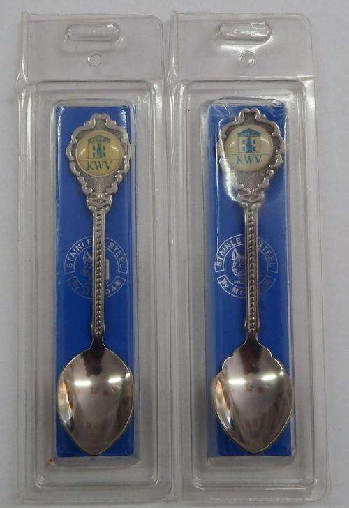 Set of two KWV spoons in original box - as per photo