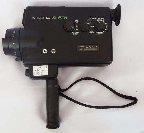 Minolta XL601 camera with missing lens cover - with pamphlets & bag - as per photo