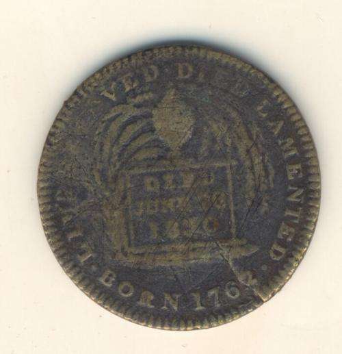 George IV 1820 Death medallion - almost 200 years old - as per scan