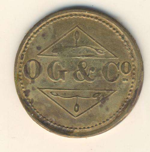 OG & Co. 1 Shilling 3 Pence Token - @ CRAZY R1 start