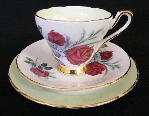 DELPHINE Bone China - green trio - as per photo