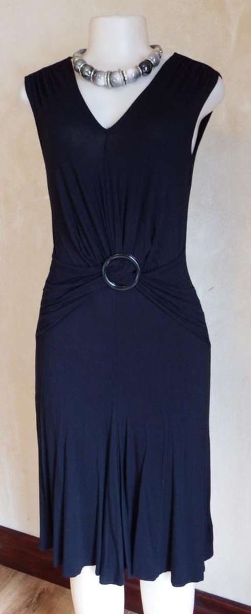 Black viscose dress - Size 12