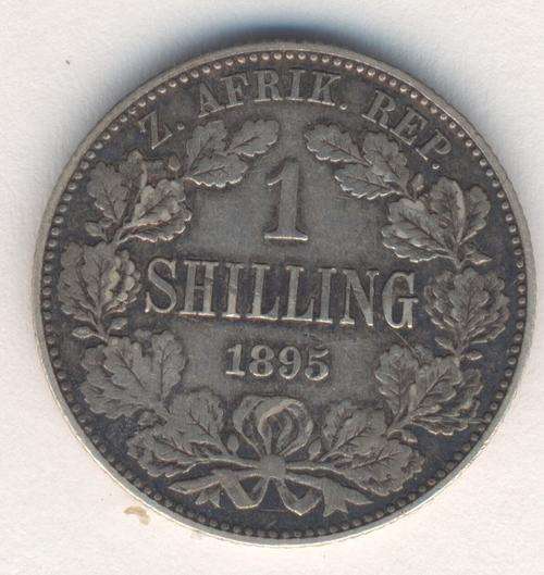 1895 ZAR Kruger one shilling - VF - as per photo