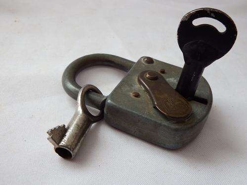 Antique West German Burgh padlock