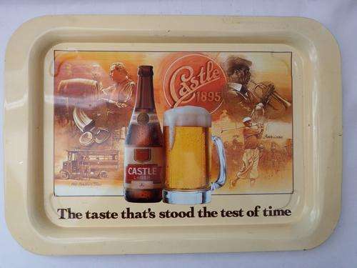 Castle Lager beer tray