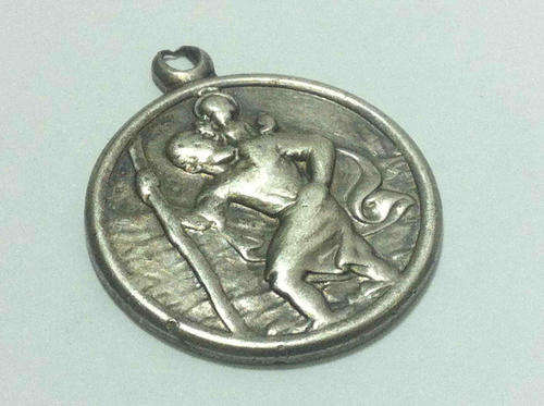 Vintage Zeeta silver st. Christopher pendant