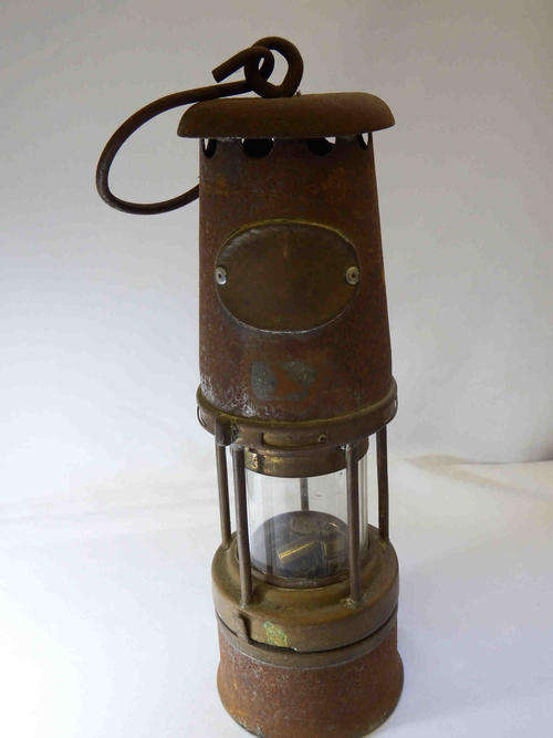 Vintage safety mining lamp - no name visible
