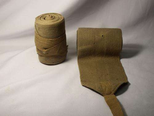 WW1 British officers puttees - Fox Somerset F.I.P patent