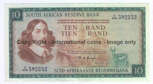 TW de Jongh - third issue R10 note - AU