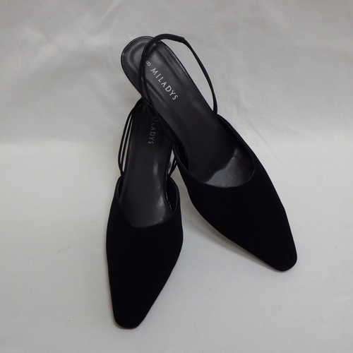 Miladys size 8 sued point high heels - only worn once for a wedding