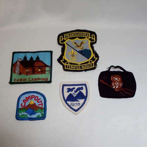 Lot of 5 cloth badges - @ CRAZY R1 start