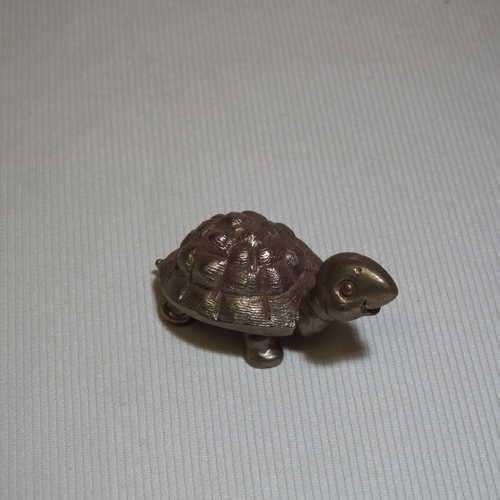 Silver colour tortoise figurine