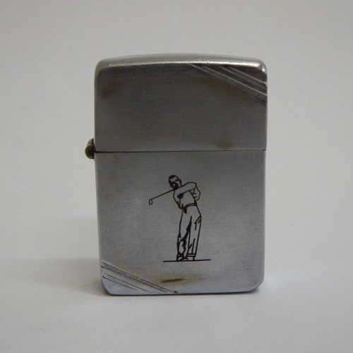 Vintage Golfer Zippo lighter - needs a flint
