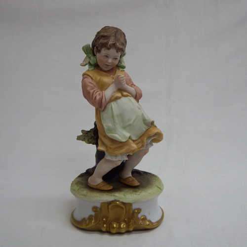 Porcelain ornament of a little girl - made in Italy