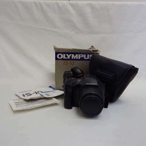 Olympus IS 10 film camera in pouch and original box with booklets (28 - 110mm)