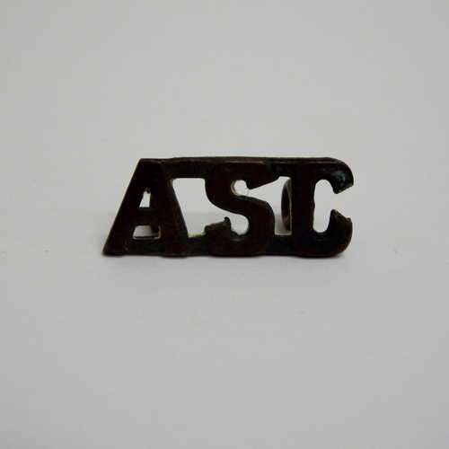 British Army service corps ASC shoulder title