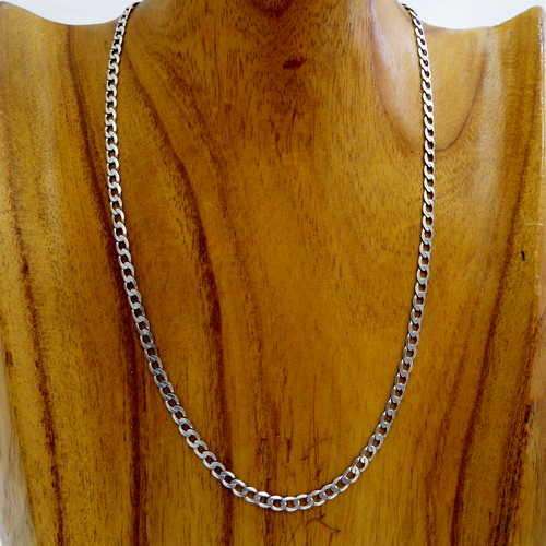 Vintage Sterling Silver mens necklace - Weighs : 7.5 grams - Length: 22 cm