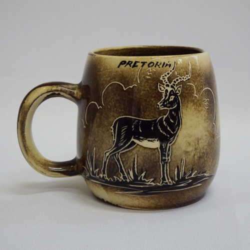 Hand painted Cresent ware mug - Pretoria - @ CRAZY R1 start