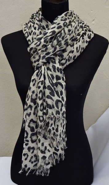 Leopard print ladies scarf - 200 x 87 cm - NEW