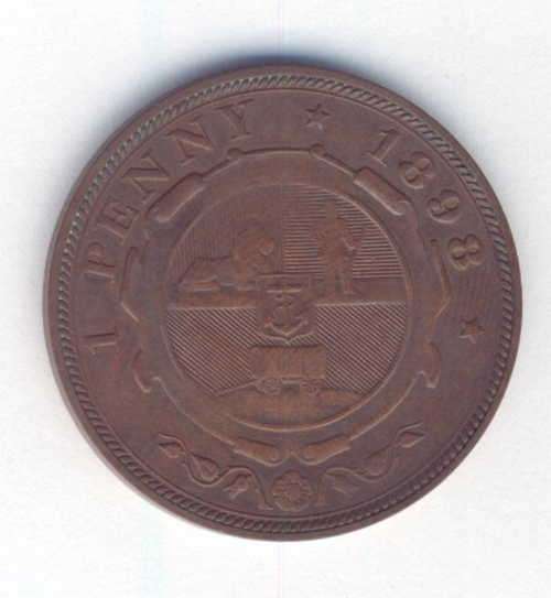 1898 ZAR Kruger penny - beautiful coin