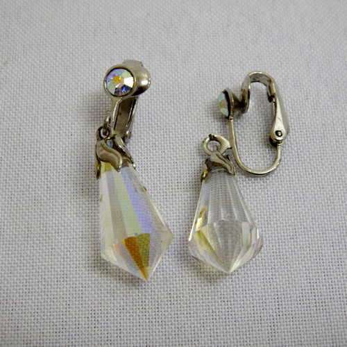 Clip on Rhinestone earrings - @ Crazy R1 start