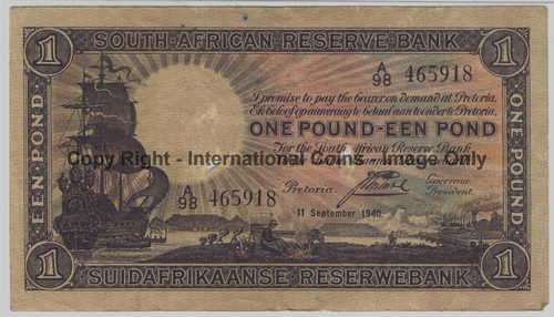 1940 Postmus Pound with 2 holes - otherwise in nice condition