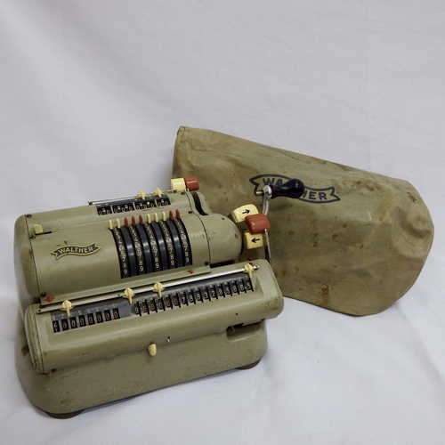 Walther Calculator - Made in Germany - Mod. WSR 160 No 221039 - with cover