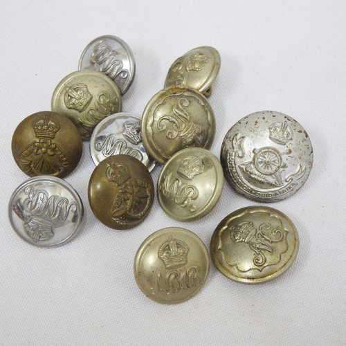 Lot of 12 SA military buttons