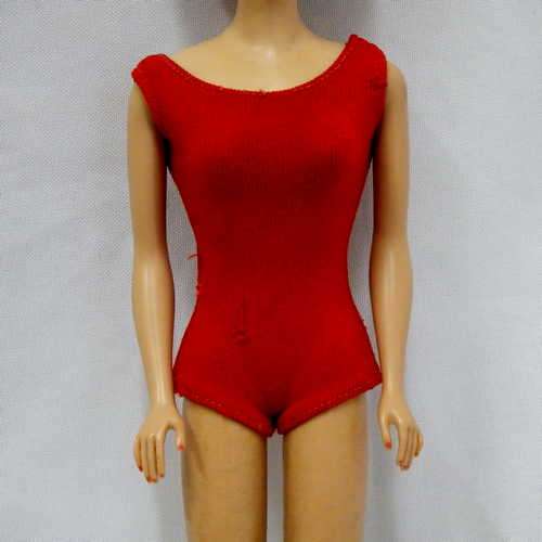 Vintage red Barbie swimsuit - Some tears