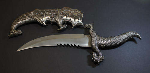 Silver Dragon Knife