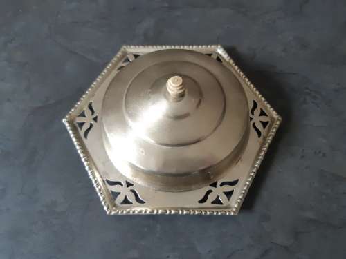 Antique Silver Plated Butter Dish
