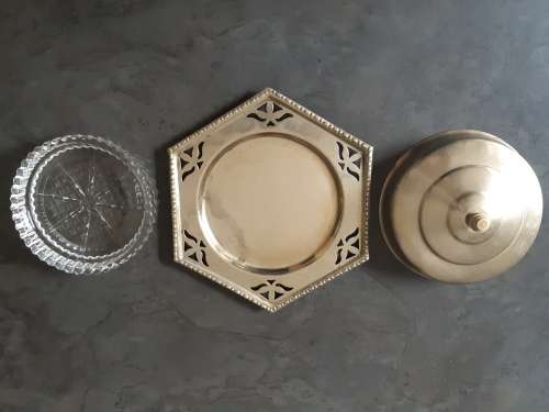 Antique Silver Plated Butter Dish