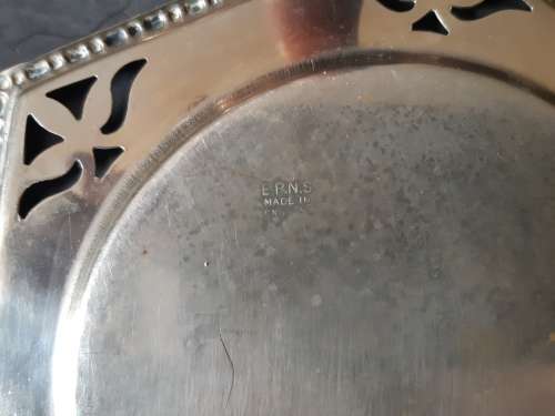 Antique Silver Plated Butter Dish