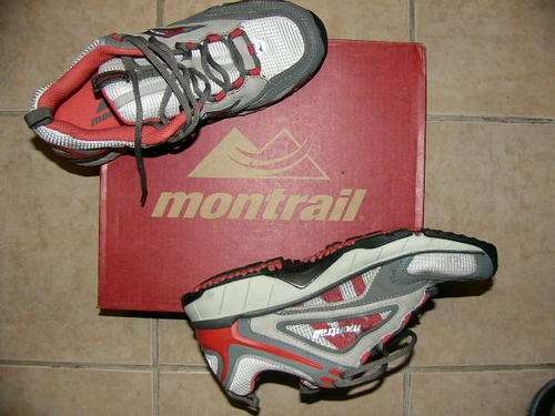 Trail running/hiking shoes by Montrail in size 7 only.