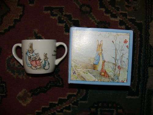 Peter Rabbit double handled cup.